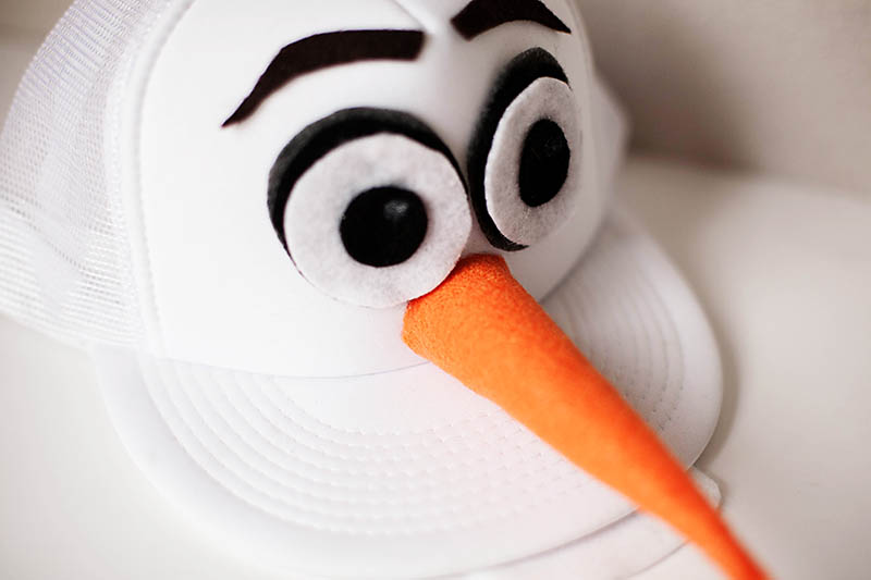DIY Olaf hat and runDisney costume from All for the Boys blog