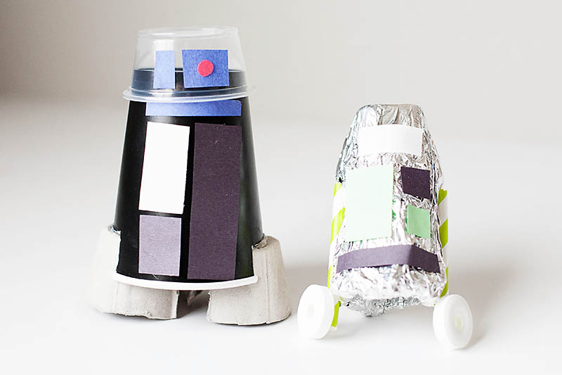 DIY Recycled Droid craft from All for the Boys blog