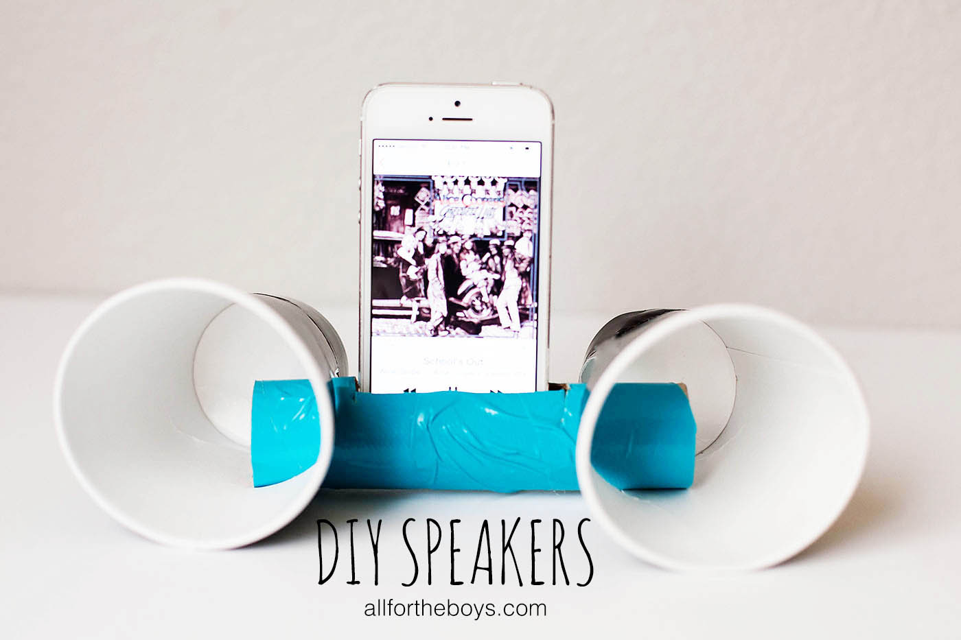 DIY speakers from All for the Boys blog