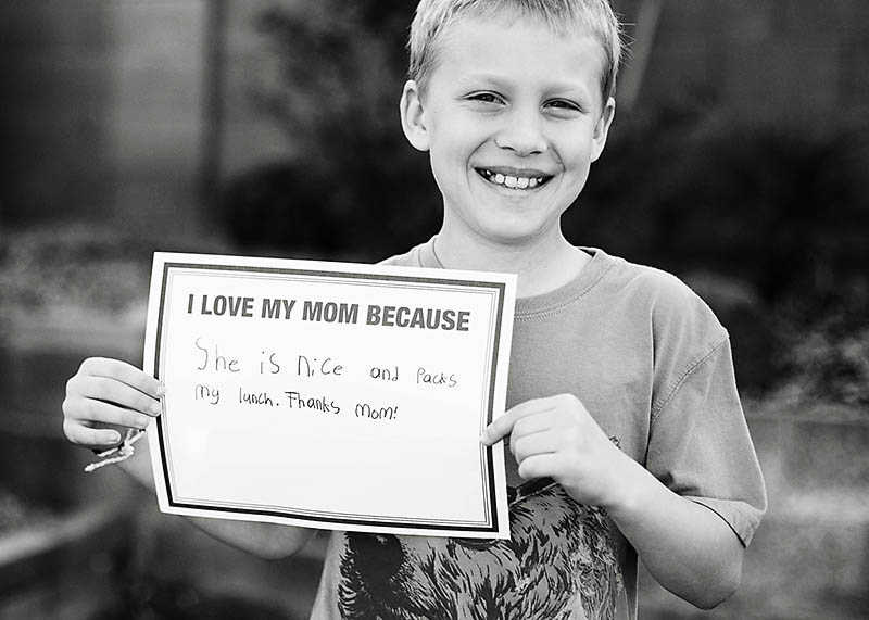 I Love My Mom Because... free printable from All for the Boys