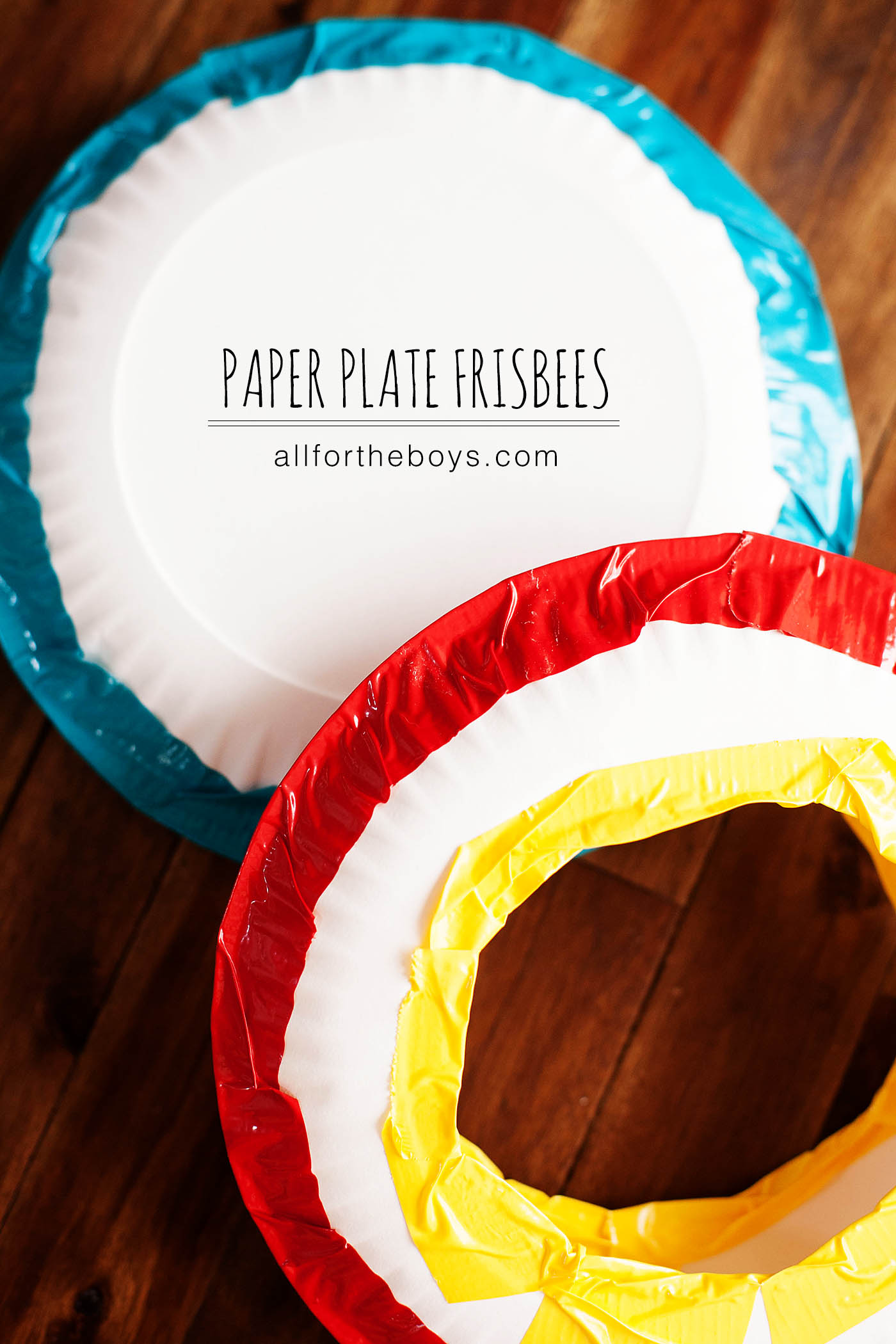 Paper plate frisbees