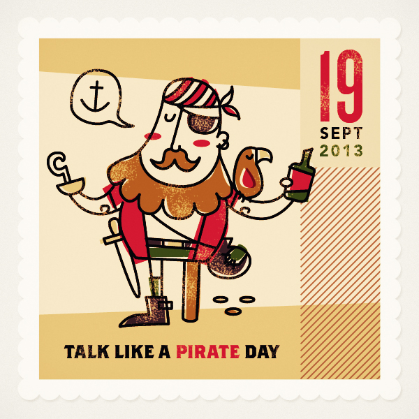akiba y el día de piratas Talk-like-a-pirate-day