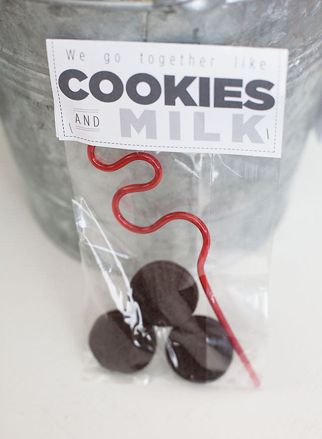 Milk and cookies valentine