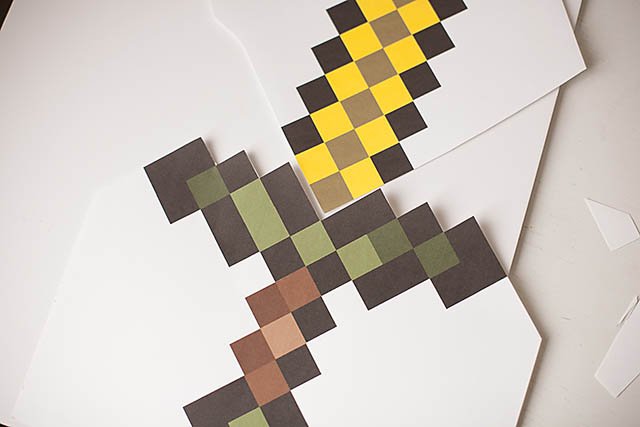 Digital To Real Life Diy Minecraft Sword All For The Boys