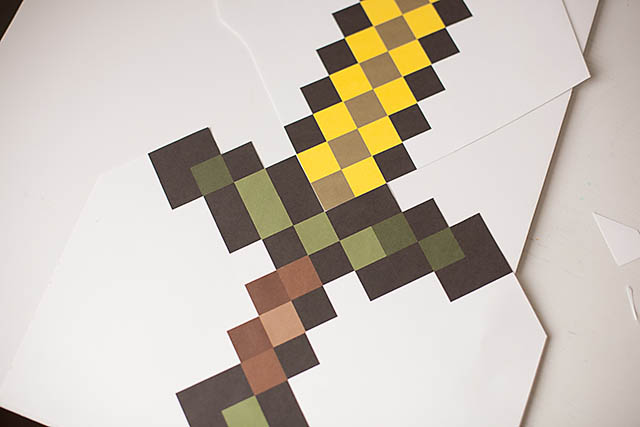 Digital To Real Life Diy Minecraft Sword All For The Boys