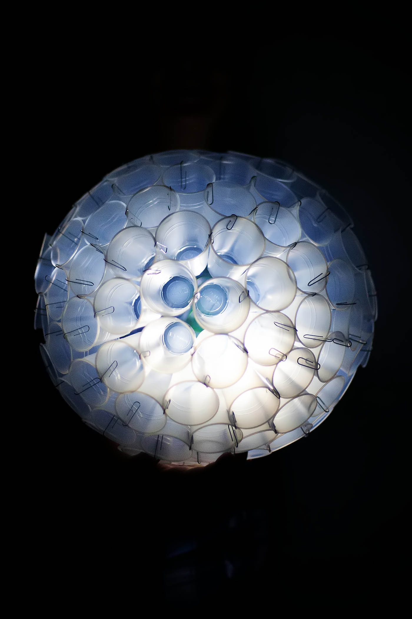 DIY sphere made from plastic cups. from All for the Boys blog