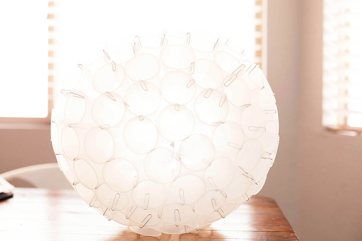 DIY sphere made from plastic cups. from All for the Boys blog
