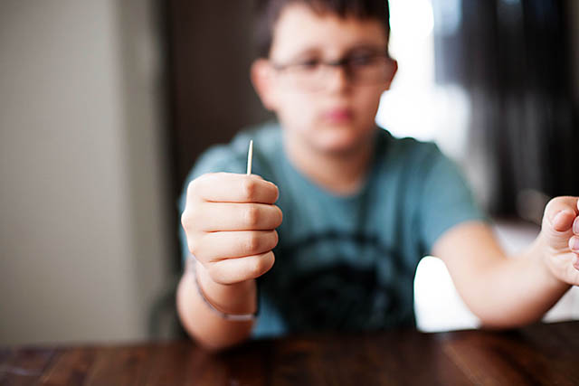 Easy Disappearing Toothpick Trick from All for the Boys blog