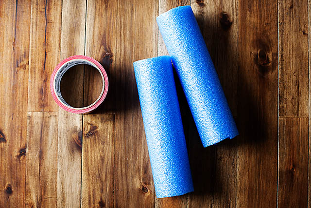 DIY pool noodle nunchucks from All for the Boys blog