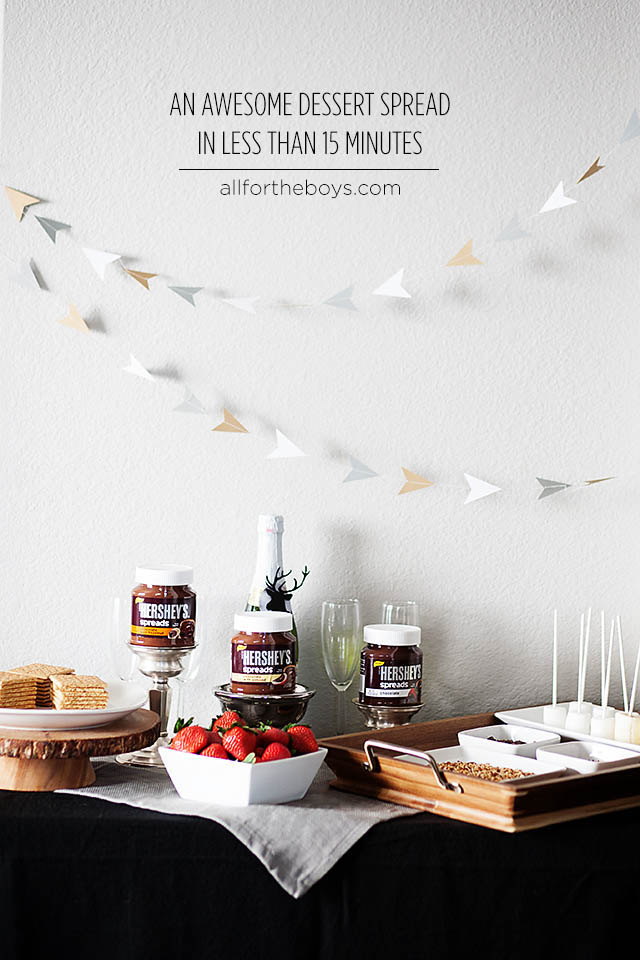 An awesome dessert bar in less than 15 minutes using Hershey's™ Spreads