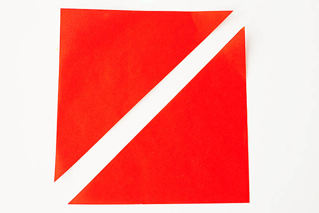 Easy origami heart - great for kids! From All for the Boys blog