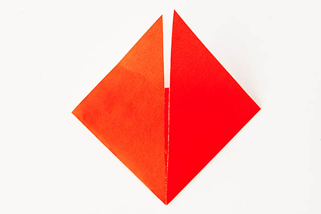 Easy origami heart - great for kids! From All for the Boys blog