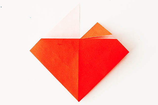 Easy origami heart - great for kids! From All for the Boys blog