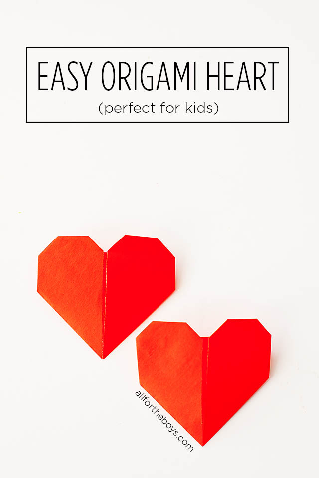 Easy origami heart