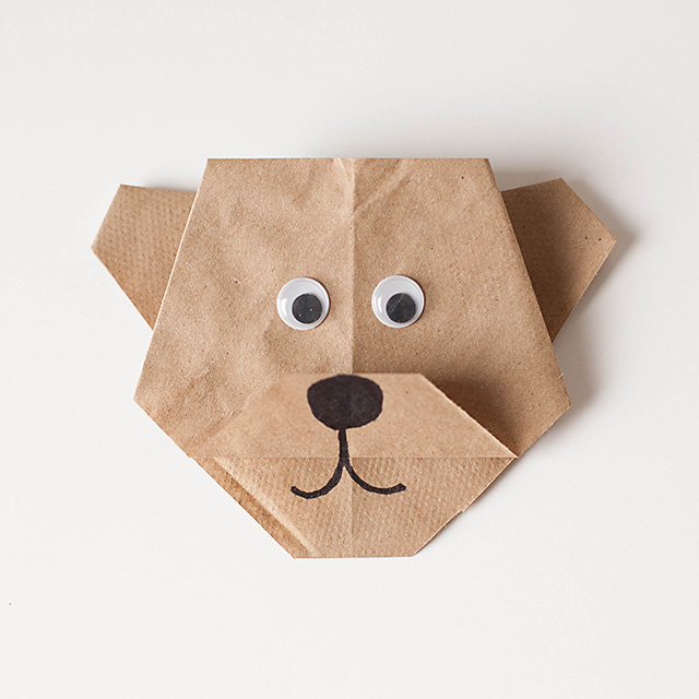 Easy Origami Bear + Disneynature's BEARS printables from All for the Boys blog