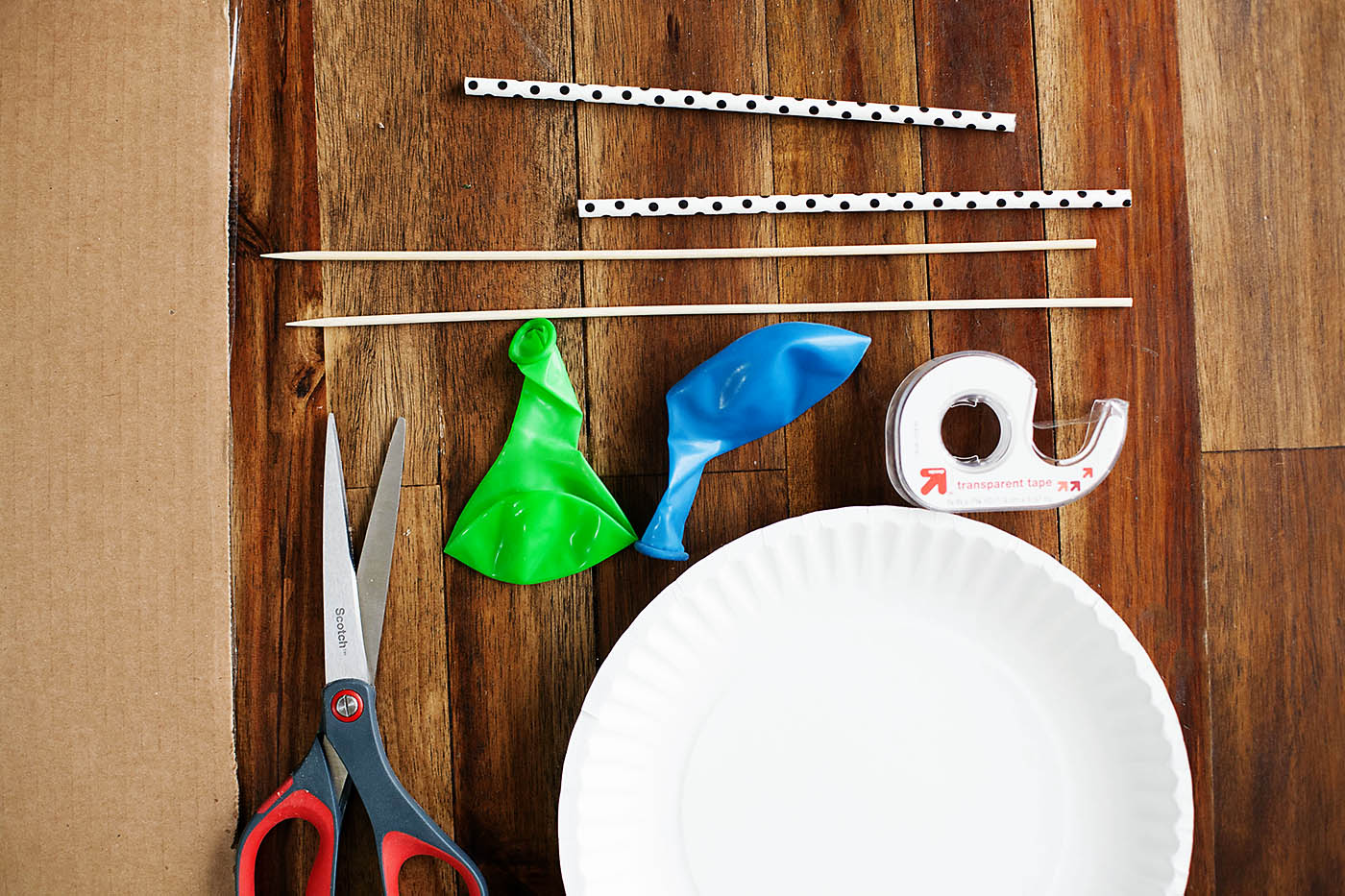 Paper plate balloon car