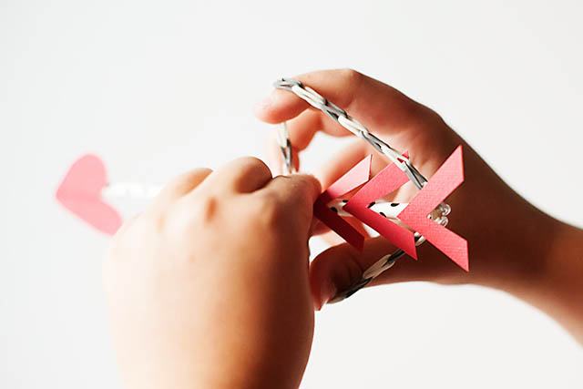 Rubberband bracelet bow and arrow that really works! from All for the Boys