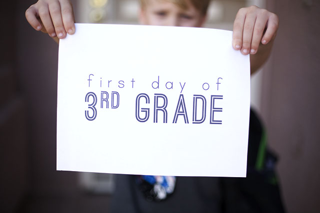First day of school signs