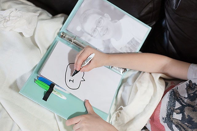 Surviving Sick Days – DIY Dry Erase Book