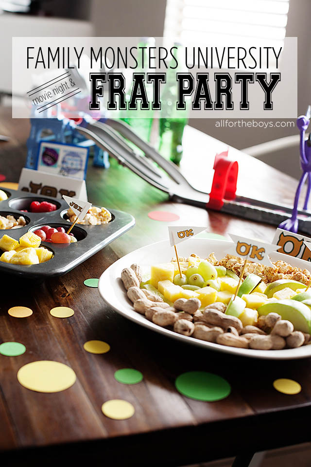 Family Movie Night and Frat Party