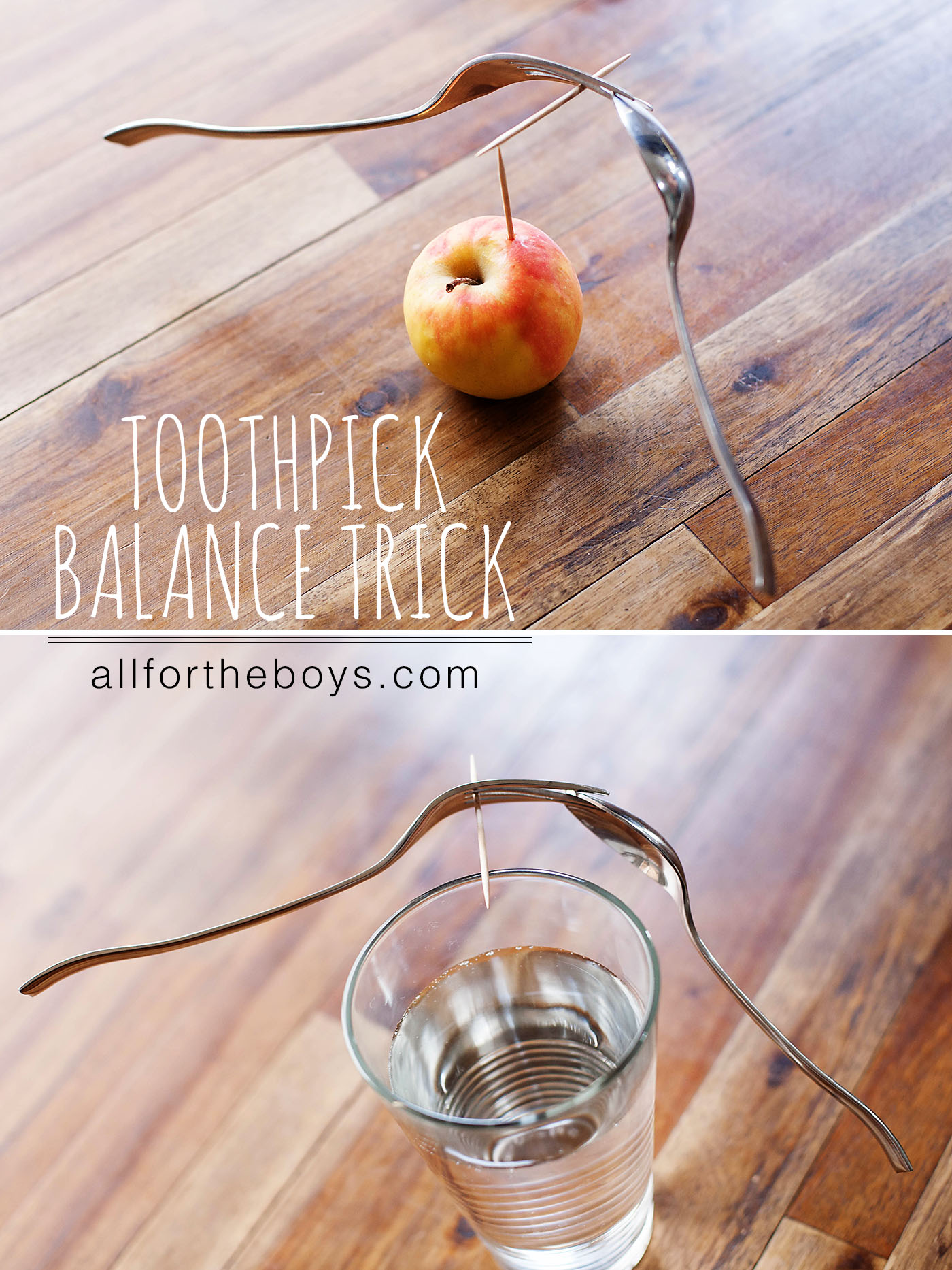 Toothpick balance trick