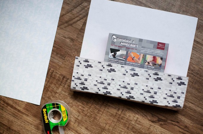 Printable pixelated wrapping paper — All for the Boys