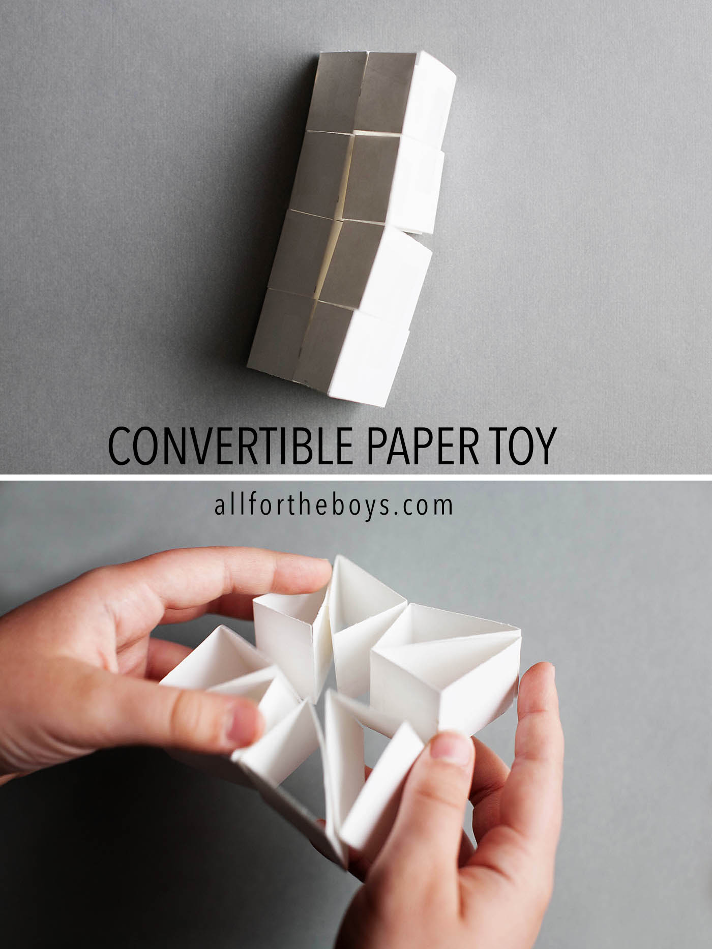 Convertible paper toy