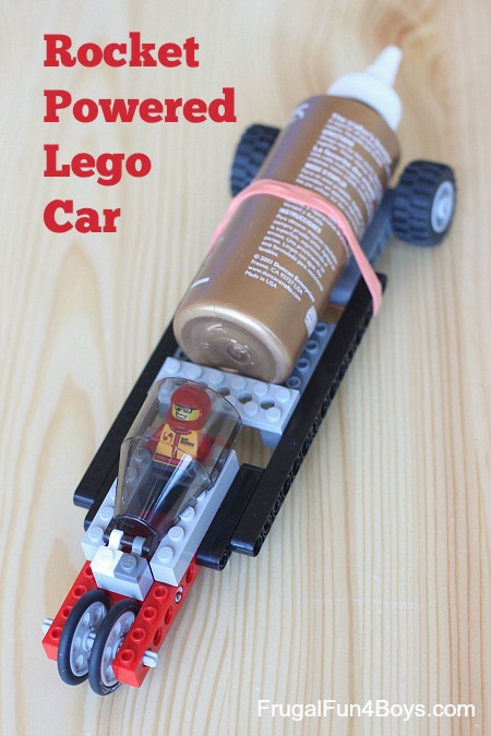 Rocket powered LEGO car