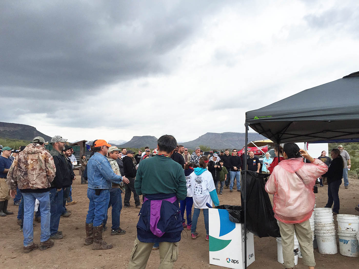 Table Mesa Recreation area cleanup in Arizona with Discount Tire — All for the Boys