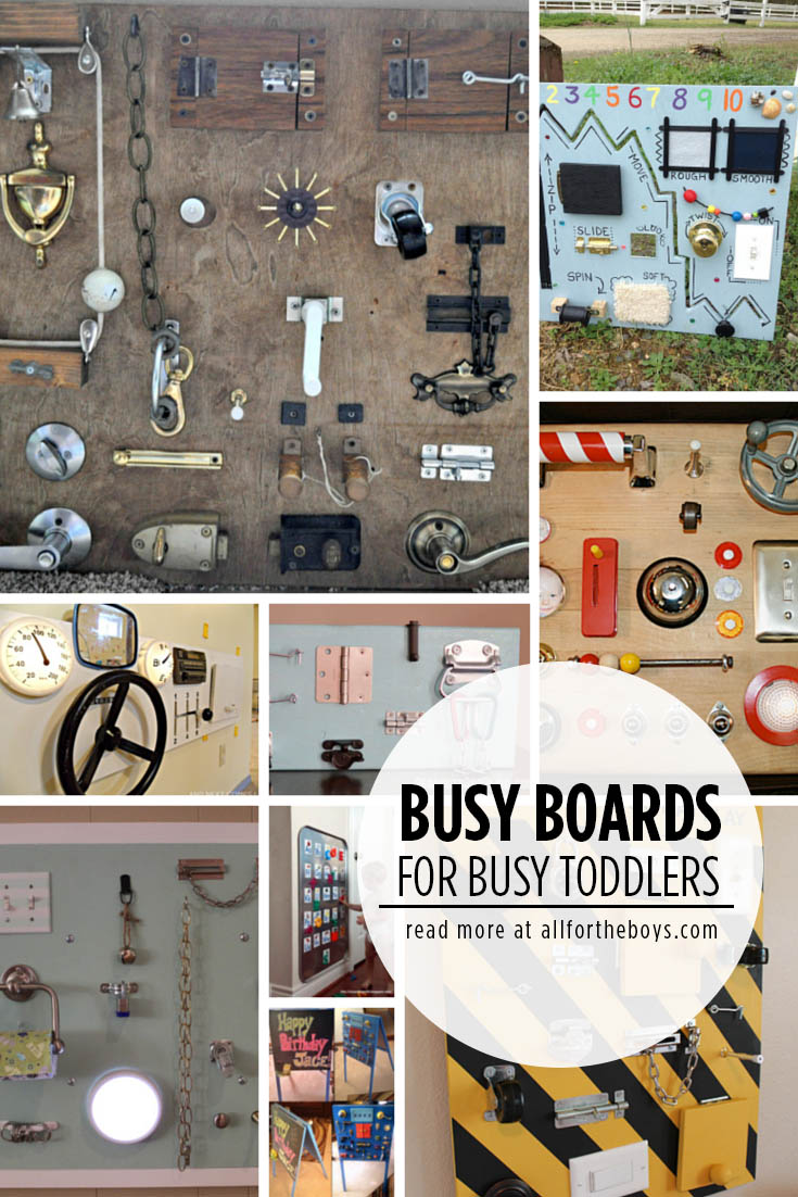 Busy boards for busy toddlers - fun handmade gift idea!