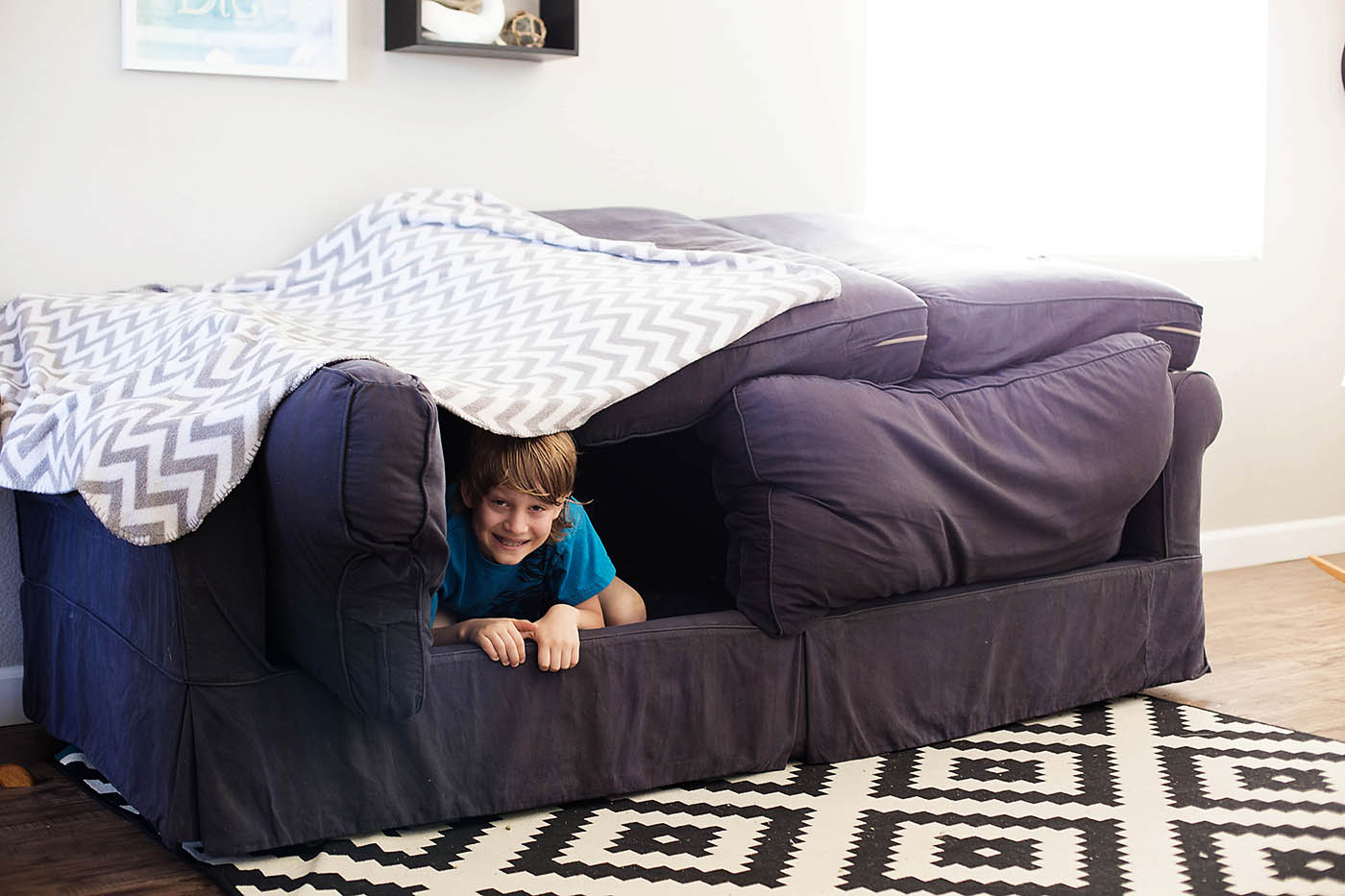 Easy couch fort