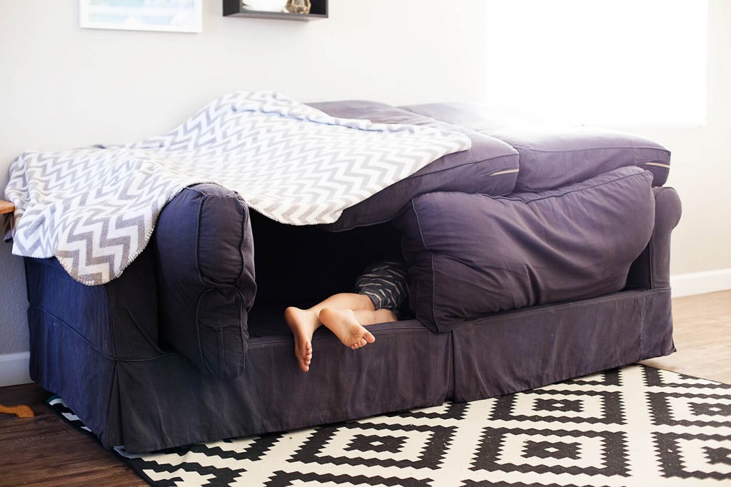 Easy couch fort