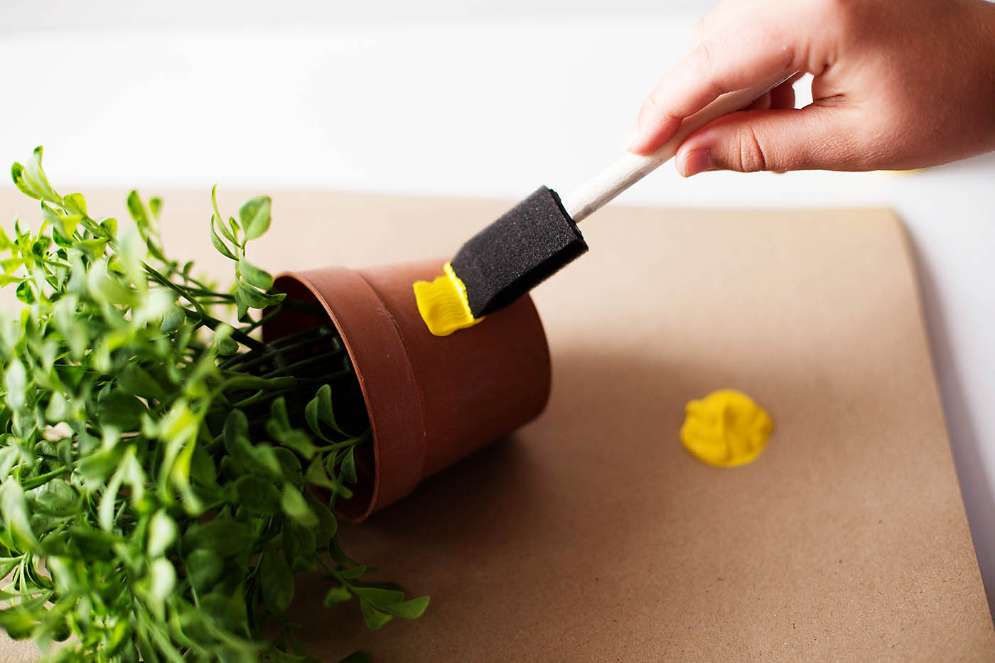 DIY emoji flower or plant pot