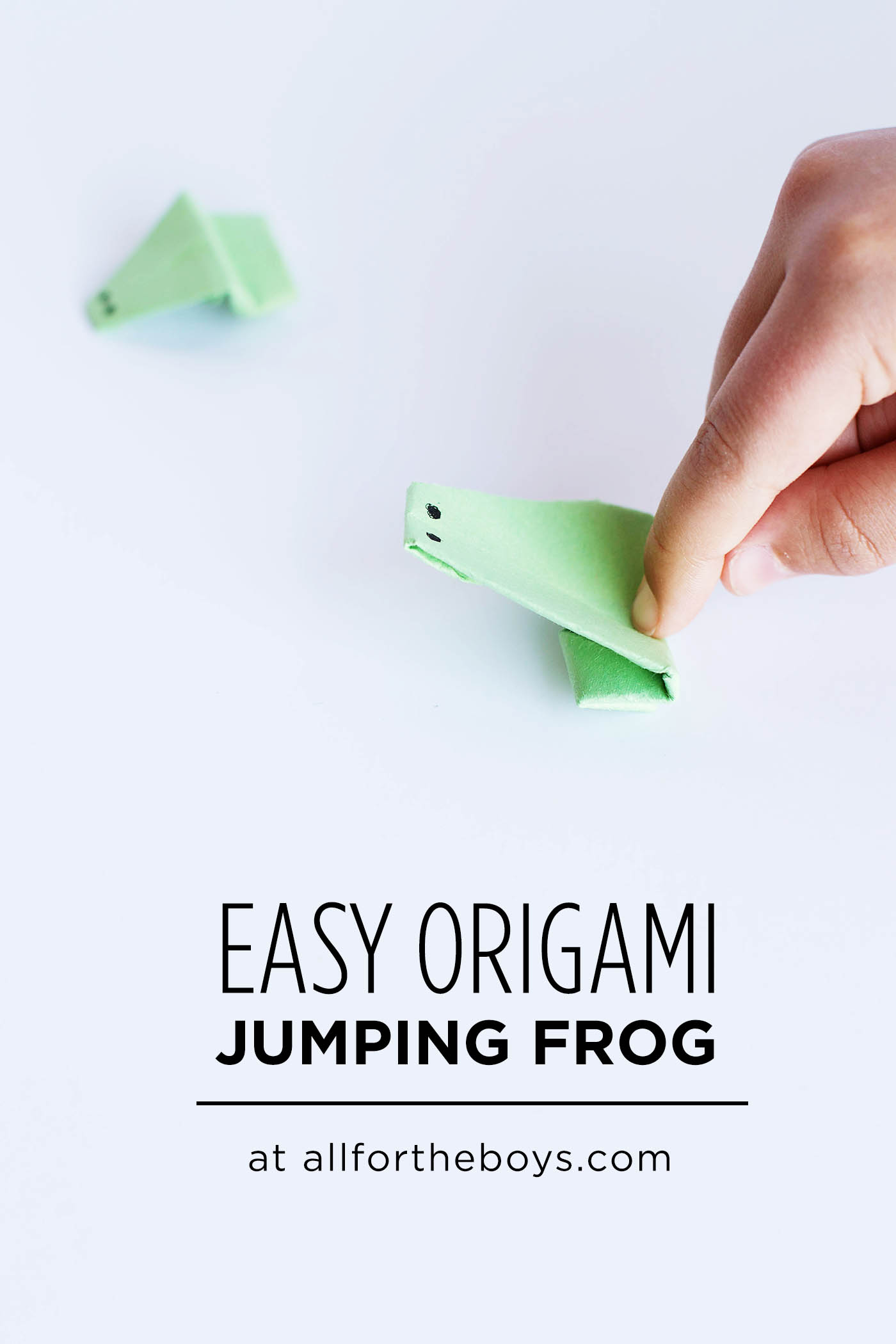Easy origami - frog that really jumps!