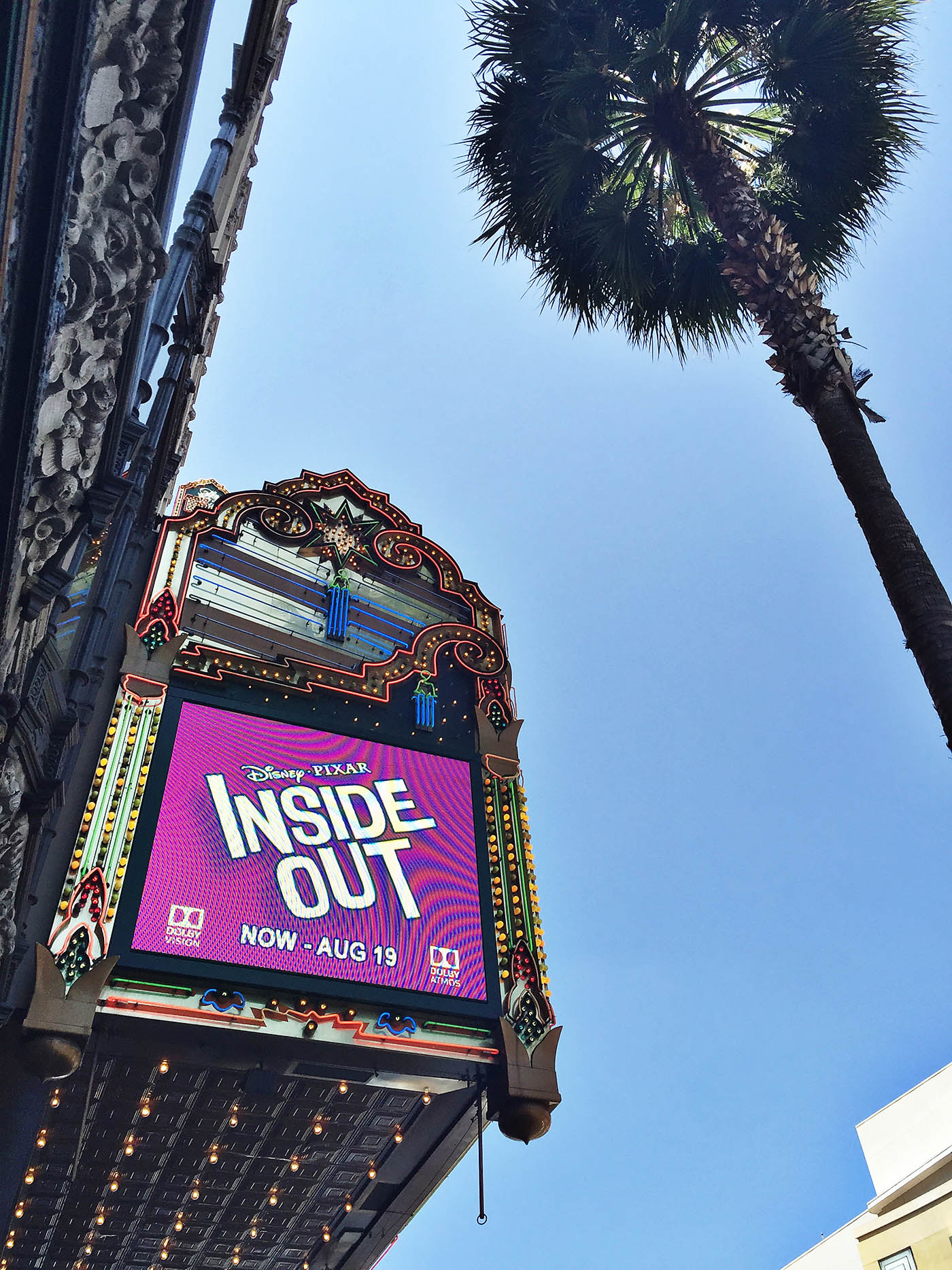 Inside Out and "Music of Light" now playing at El Capitan Theatre, Hollywood