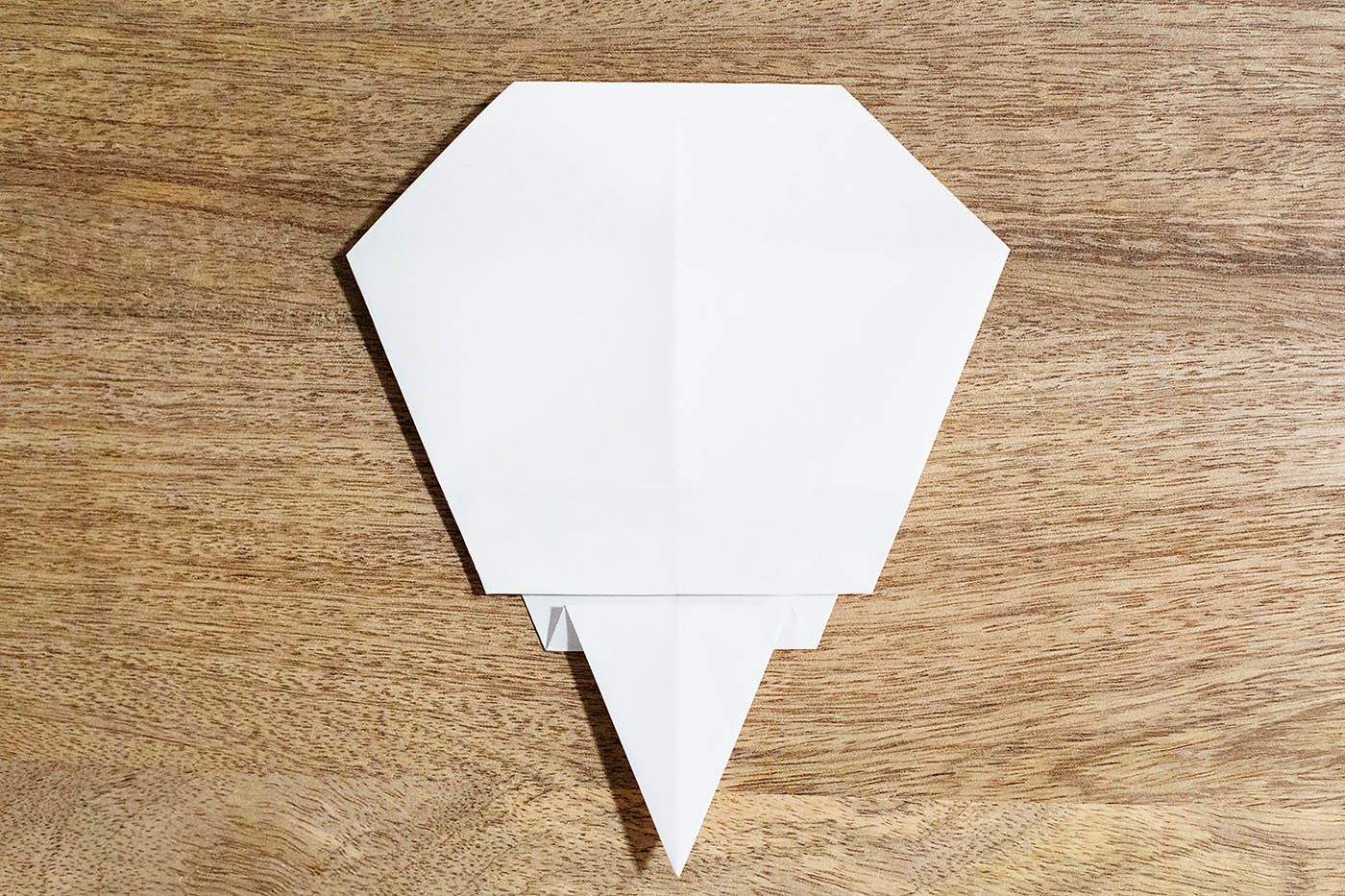 Easy origami skull