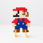 Stand up Perler bead characters. This one uses Mario but make any of your favorite characters stand!