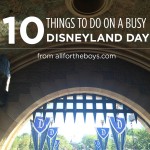 10 things to do on a busy Disneyland Day from allfortheboys.com