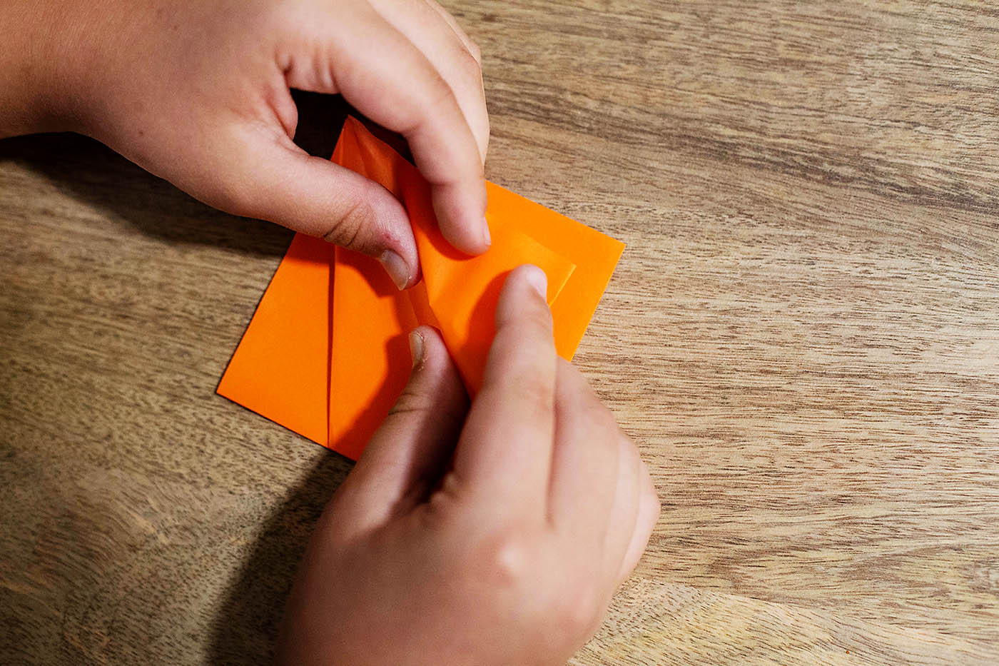 Easy origami pumpkin or jack o lantern