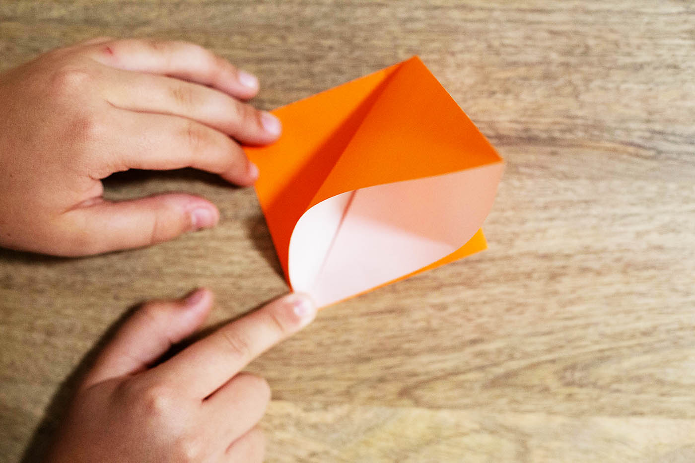 Easy origami pumpkin or jack o lantern