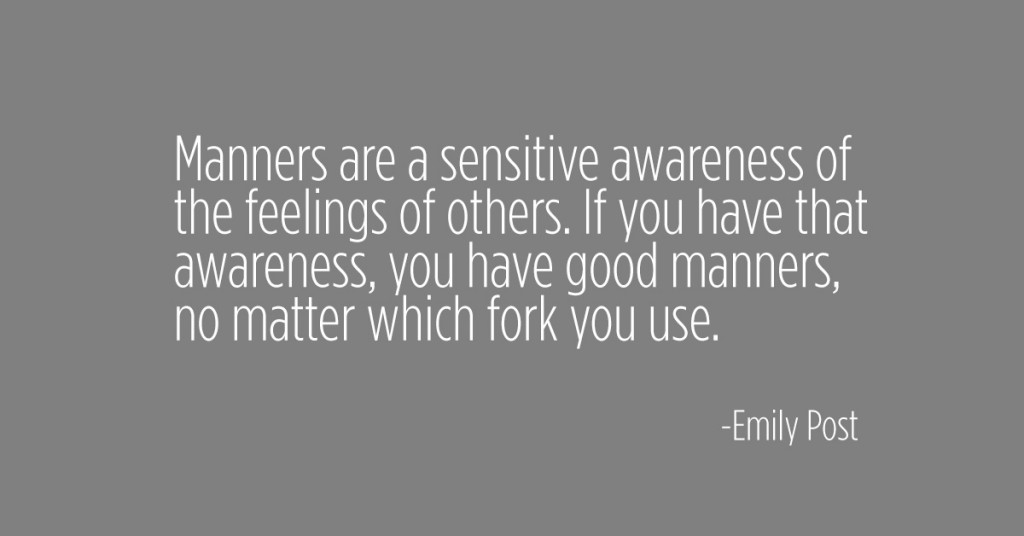Good manners