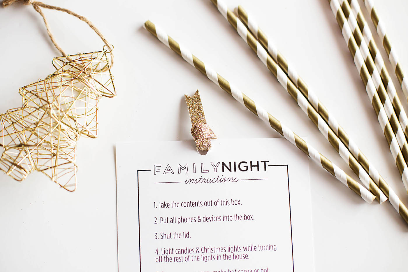 Fun family night gift box idea with free printables!