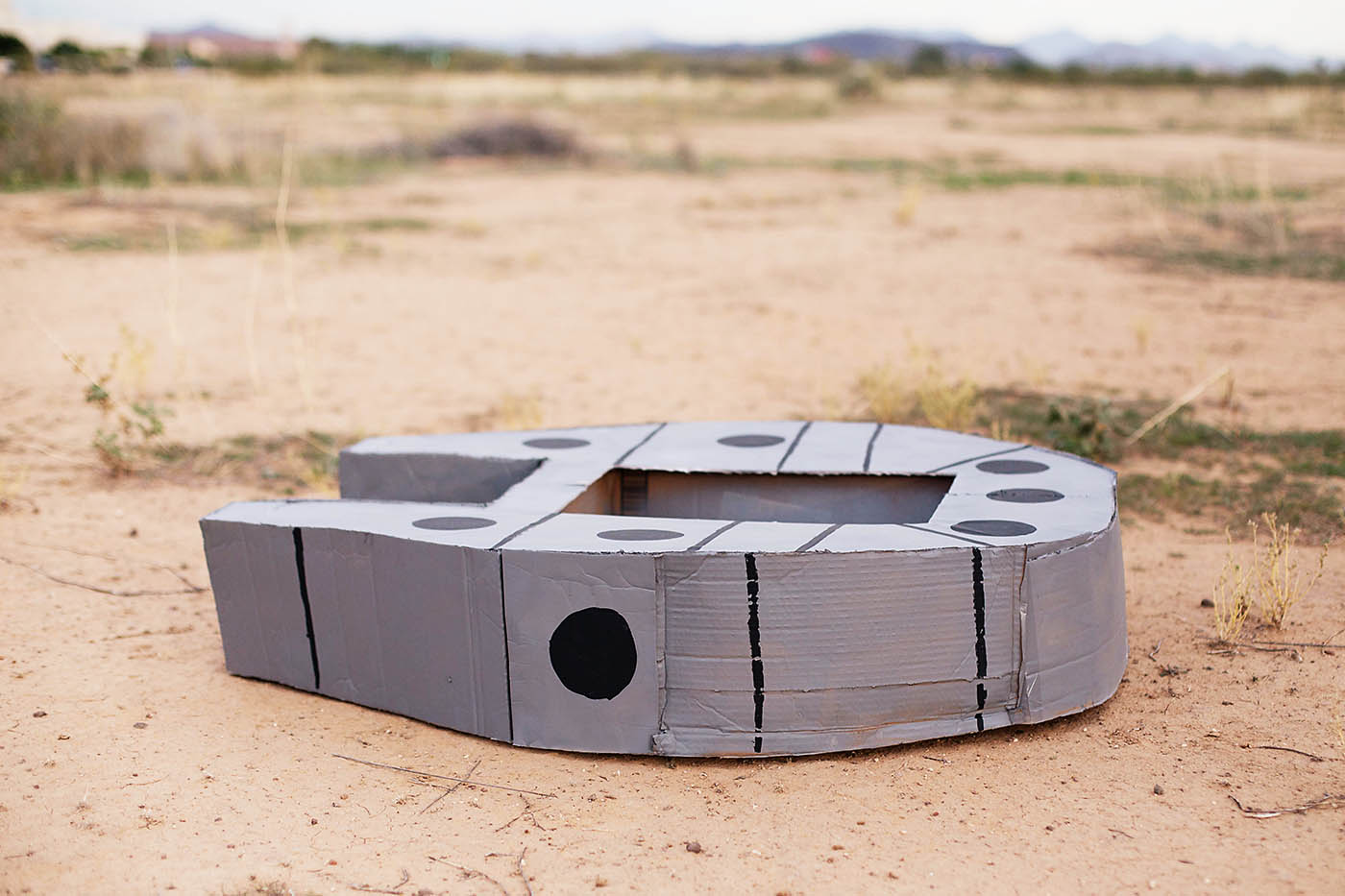 DIY cardboard Star Wars Millennium Falcon