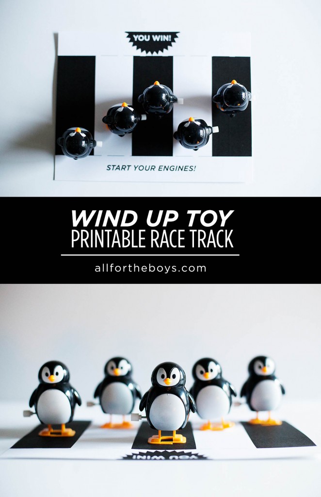 Wind Up Toy Printable Race Track — All for the Boys