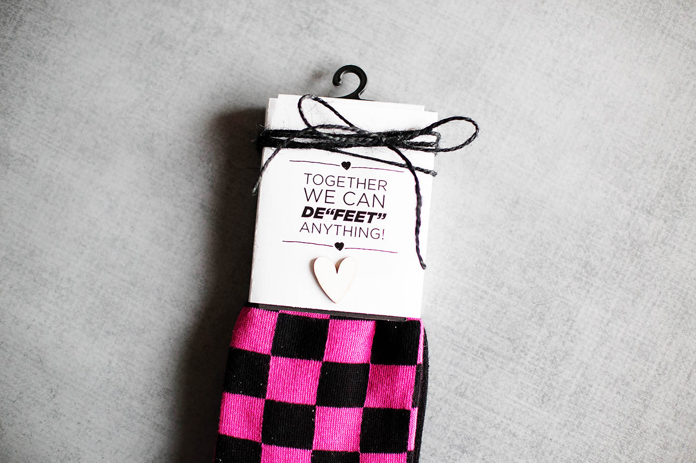 Punny printable sock Valentines