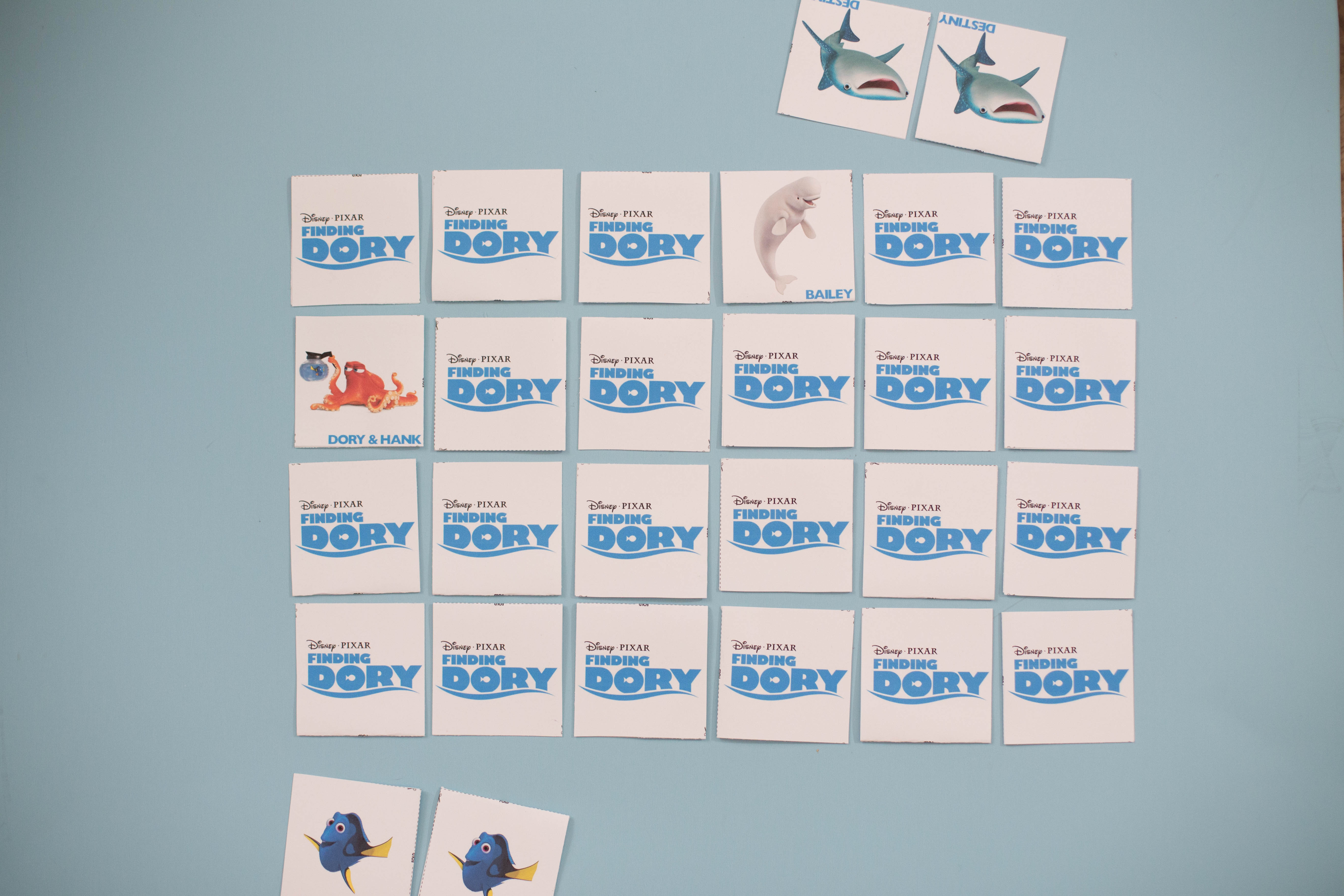 Finding Dory printable mobile and matching game