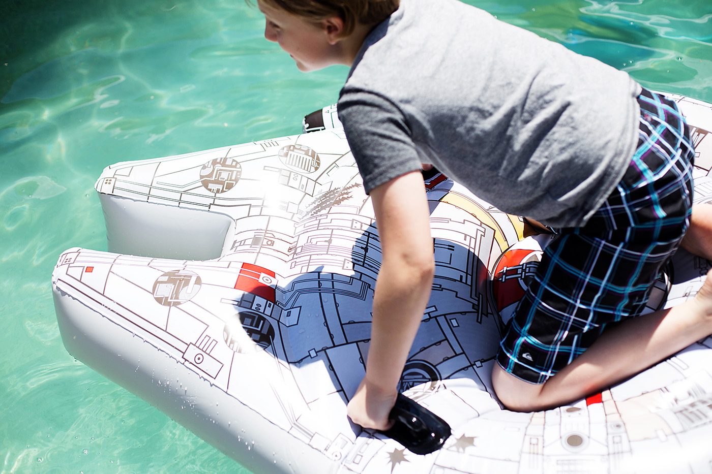Millennium Falcon pool toy from Swimways