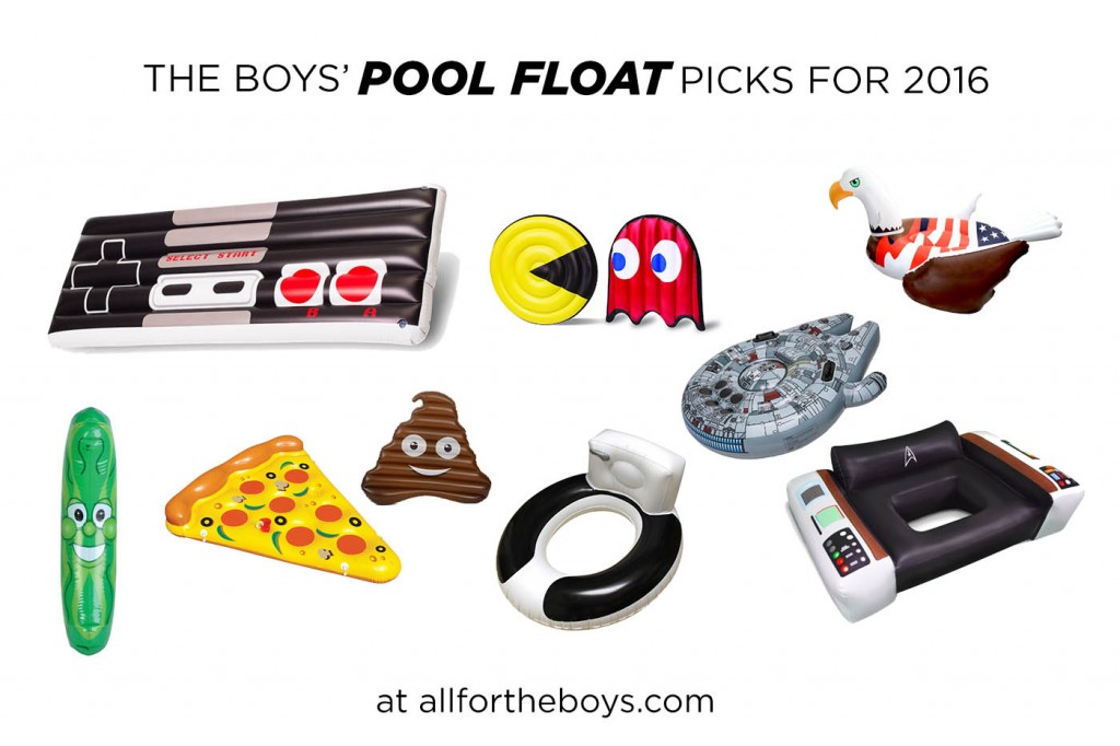 Pool float picks for 2016 chosen by 11 and 13 year old boys