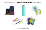 Personalized Back to School Giveaway