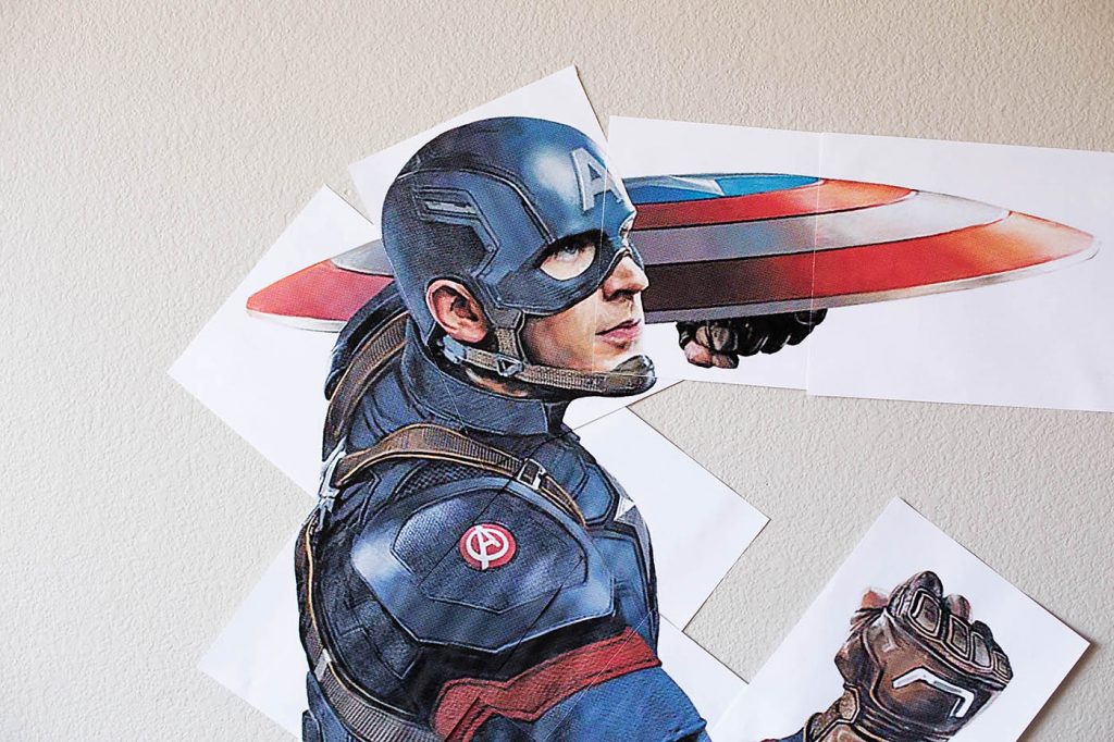 Free Printable Super-Size Captain America — All for the Boys